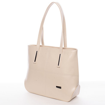 Dámská luxusní kabelka přes rameno béžová - Delami Leonela