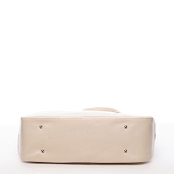 Dámská luxusní kabelka přes rameno béžová - Delami Leonela