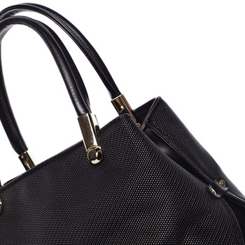 Dámská luxusní kabelka černá - Delami Laura Biaggi