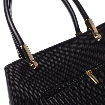 Dámská luxusní kabelka černá - Delami Laura Biaggi