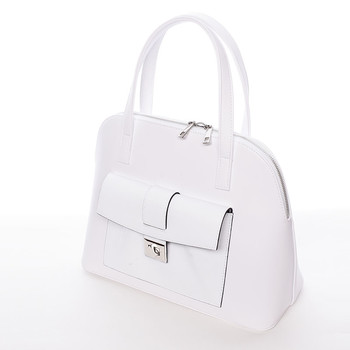 Módní dámská kabelka do společnosti bílá - Delami Victorine