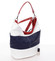 Elegantní bílo modro červená dámská kabelka přes rameno - Delami Shakira