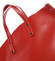 Dámská kožená kabelka do ruky světle červená - ItalY Sydney
