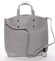 Dámská kožená kabelka do ruky světle šedá - ItalY Sydney