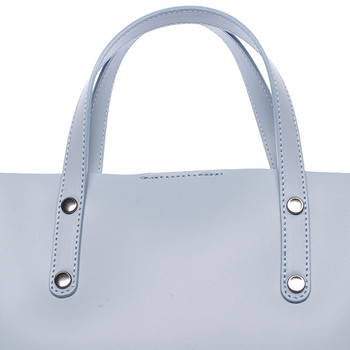 Dámská kožená kabelka světle modrá - ItalY Jordana