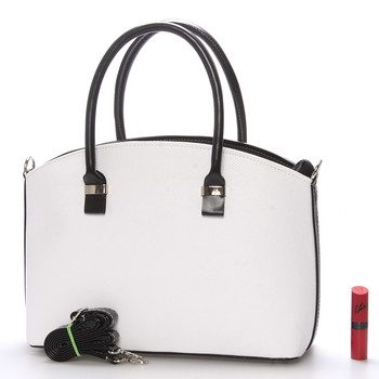 Elegantní bílo černá dámská kabelka do společnosti - Delami Renee