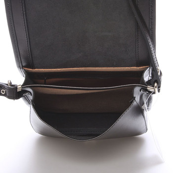 Luxusní kožená taška přes rameno černá - ItalY Harper