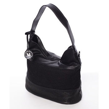 Trendy dámská kabelka přes rameno černá - MARIA C Fleur