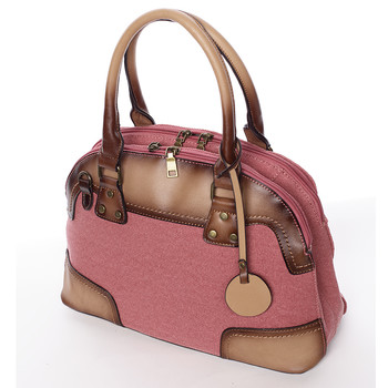 Retro dámská kabelka do ruky červená - MARIA C Honore