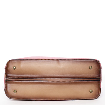 Retro dámská kabelka do ruky červená - MARIA C Honore