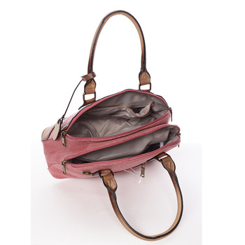 Retro dámská kabelka do ruky červená - MARIA C Honore