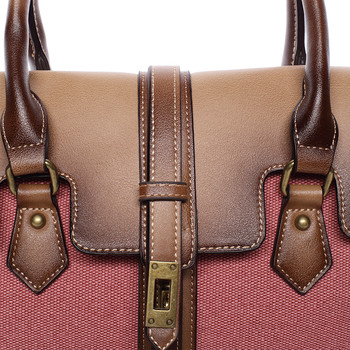 Trendy dámská kabelka do ruky červená - MARIA C Delmare