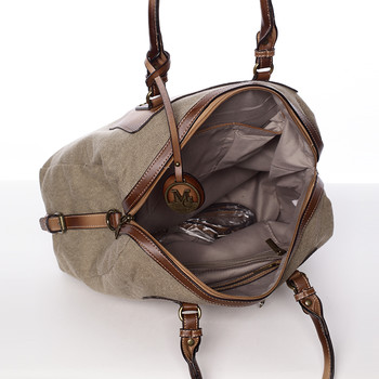 Originální dámská kabelka do ruky taupe - MARIA C Fayette