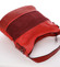 Trendy dámská kabelka přes rameno červená - MARIA C Fleur