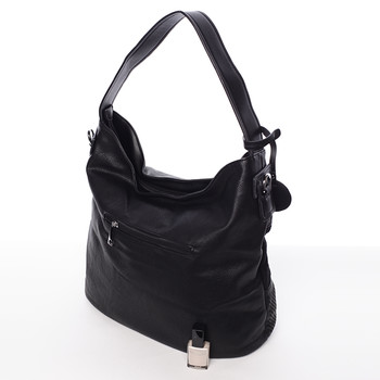 Trendy dámská kabelka přes rameno černá - MARIA C Fleur