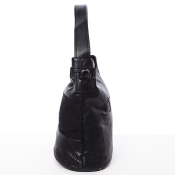 Trendy dámská kabelka přes rameno černá - MARIA C Fleur