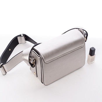 Originální crossbody kabelka stříbrná - Silvia Rosa Bailee