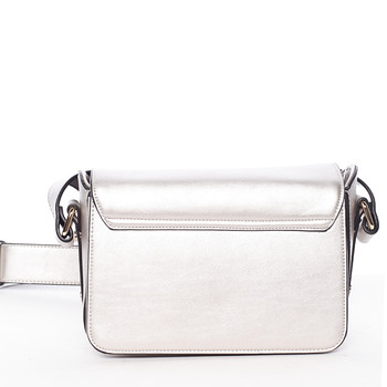 Originální crossbody kabelka stříbrná - Silvia Rosa Bailee