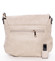 Módní dámská crossbody kabelka taupe - Dudlin Fanchon