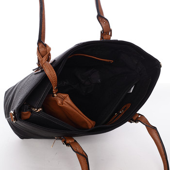 Elegantní dámská kabelka přes rameno černá - Dudlin Capucine
