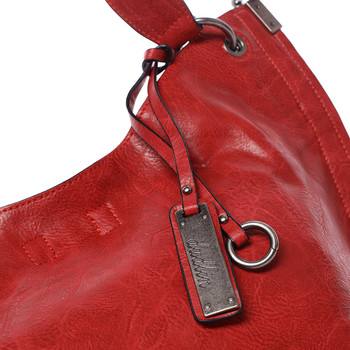 Módní dámská kabelka přes rameno červená - Dudlin Pierretta