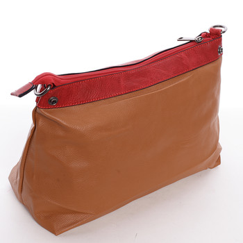 Módní dámská kabelka přes rameno červená - Dudlin Pierretta