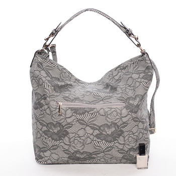 Originální dámská kabelka přes rameno šedá - Dudlin Minnie