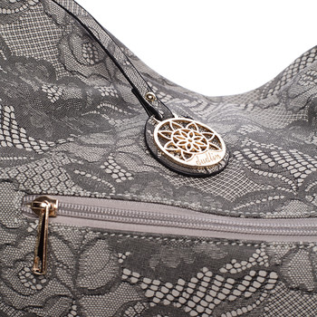 Originální dámská kabelka přes rameno šedá - Dudlin Minnie