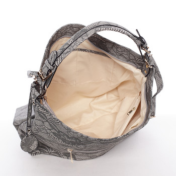 Originální dámská kabelka přes rameno šedá - Dudlin Minnie