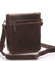 Luxusní pánská kožená taška přes rameno hnědá - WILD Bayley