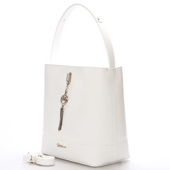 Dámská elegantní kabelka přes rameno bílá - Delami Celine