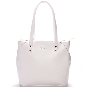 Dámská elegantní kabelka přes rameno bílá - Delami Roesia