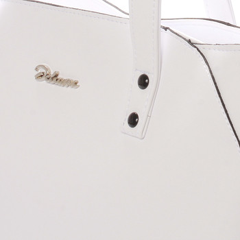 Dámská elegantní kabelka přes rameno bílá - Delami Roesia