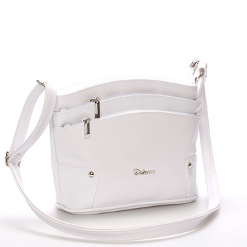 Originální crossbody kabelka bílá - Delami Lealia