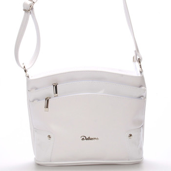 Originální crossbody kabelka bílá - Delami Lealia