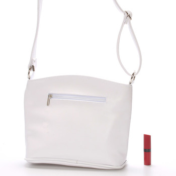 Originální crossbody kabelka bílá - Delami Lealia