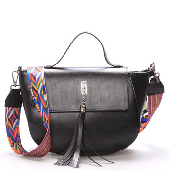 Moderní crossbody kabelka černá - Delami Angilia