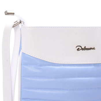Trendy crossbody kabelka modro bílá - Delami Clara