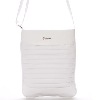 Trendy crossbody kabelka bílá - Delami Clara