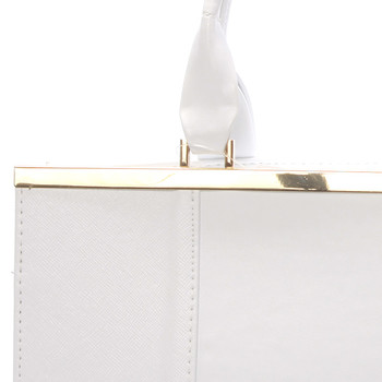 Elegantní dámská kabelka do ruky bílá - Delami Delit