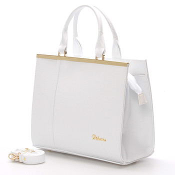 Elegantní dámská kabelka do ruky bílá - Delami Delit