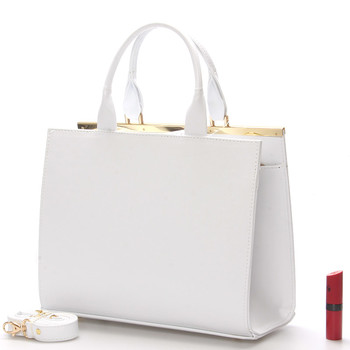 Elegantní dámská kabelka do ruky bílá - Delami Delit