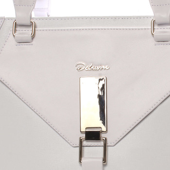 Dámská luxusní kabelka přes rameno bílá - Delami Albina