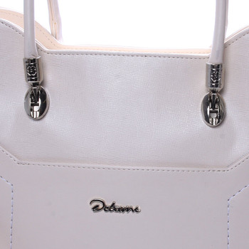 Dámská luxusní kabelka přes rameno béžová - Delami Amalia