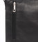 Módní střední černá kožená kabelka přes rameno - ItalY Lowell