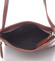 Dámská menší tmavě hnědá kožená kabelka přes rameno - ItalY Slania