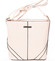 Trendy crossbody kabelka růžová - Silvia Rosa Claribel