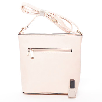 Trendy crossbody kabelka růžová - Silvia Rosa Claribel