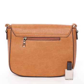 Elegantní crossbody kabelka hnědá - Silvia Rosa Valere