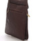 Moderní pánská kožená taška přes rameno hnědá - SendiDesign Leverett